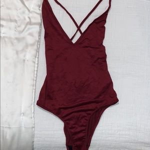 NWT Blue Life Suede bodysuit XS